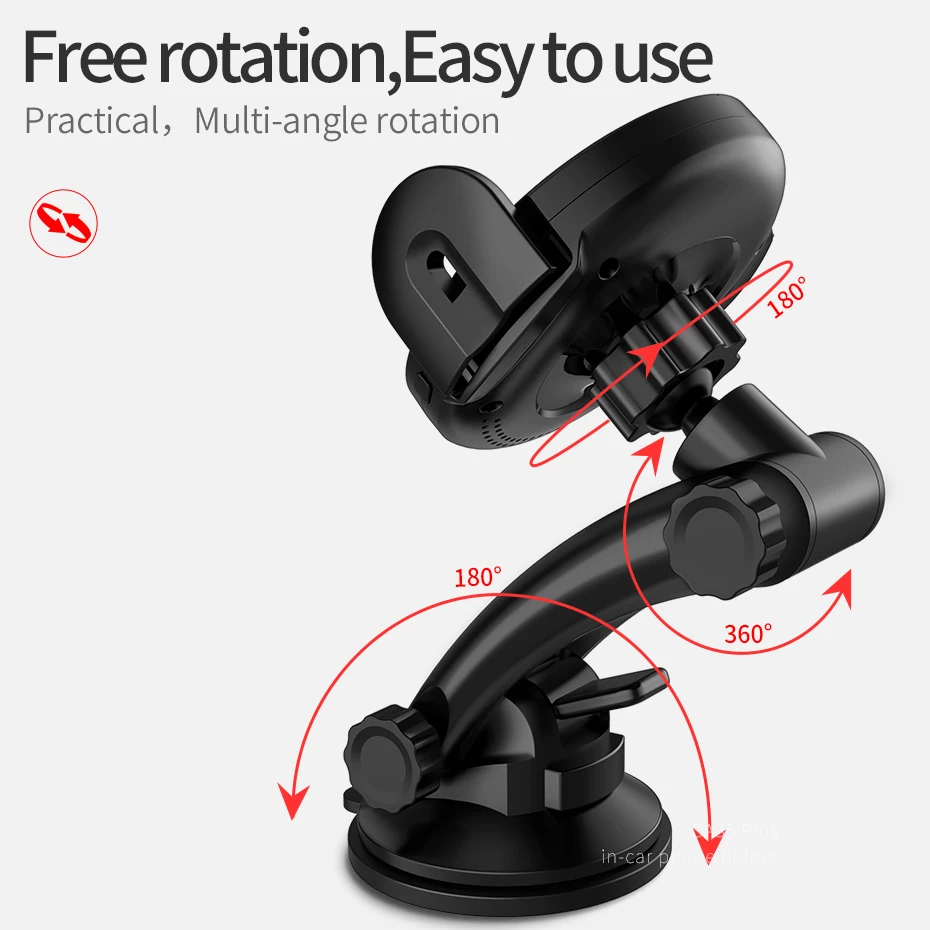 HOCO Qi wireless Car Charger Stand Automatic infrared clip Air Vent Mount Car Phone Holder 10W Fast Charger for iphone XS Max XR