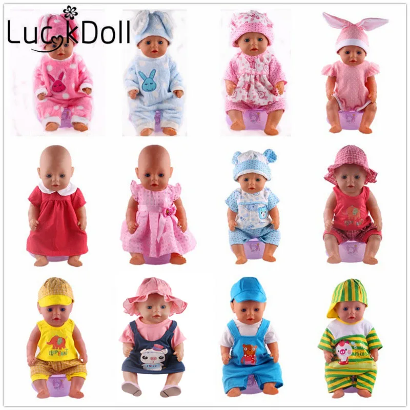 LUCKDOLL 12 стиль кукольная Пижама подходит 18 дюймов Американский 43 см Кукла одежда аксессуары, игрушки для девочек, поколение, подарок на день рождения