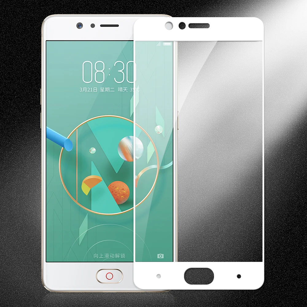 N-ZTE1320W_1_HD Full Screen Tempered Glass for ZTE Nubia M2
