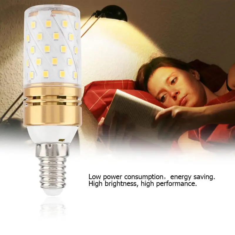 

E14 12W LED Corn Bulb Warm White Decorative Lamp Bulb LED Light Cylindrical Candle Bulb AC 85-240V Home lampada led