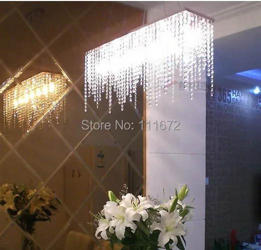 Free shipping Modern Linear crystal light lustre Dining Room Crystal Chandelier(China (Mainland)
