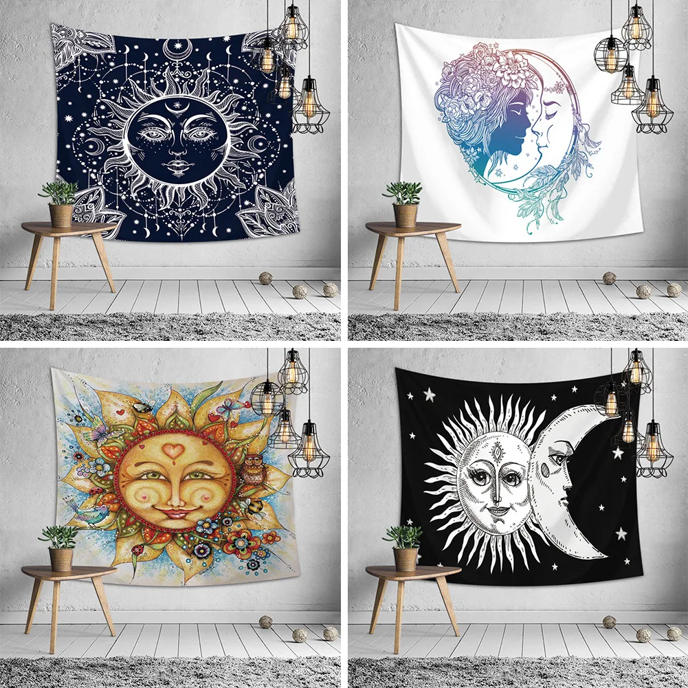 

Mandala wall hanging witchcraft hippie carpet moon sun travel bohemian art psychedelic home dormitory decorative wall covering