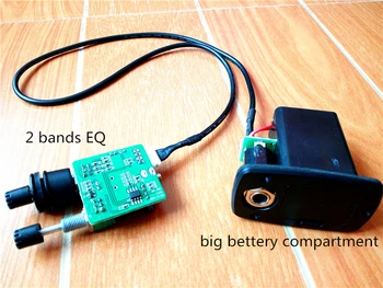 

2 Bands Pickup for Acoustic Guitar with Red Piezo Soft Piezo Ceramic Piezo Sadlle Pickup Equalizer System