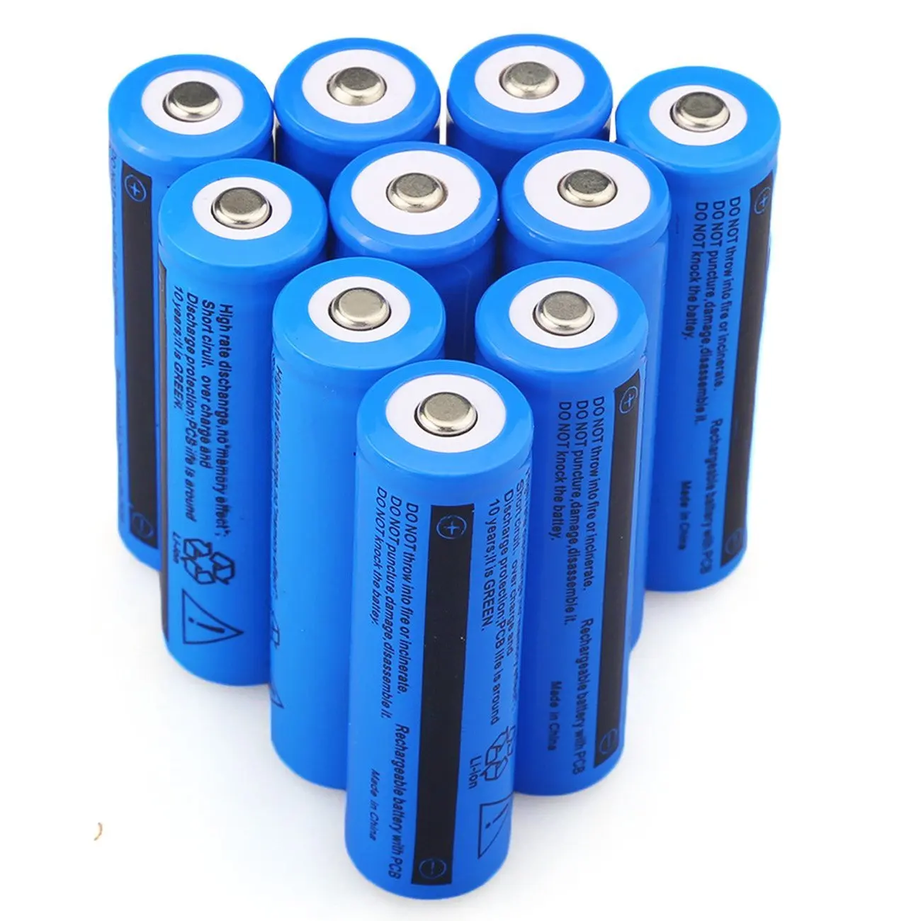 Cncool 3,7 V 18650 батарея 5000mAh литий-ионная аккумуляторная батарея для светодиодный фонарик