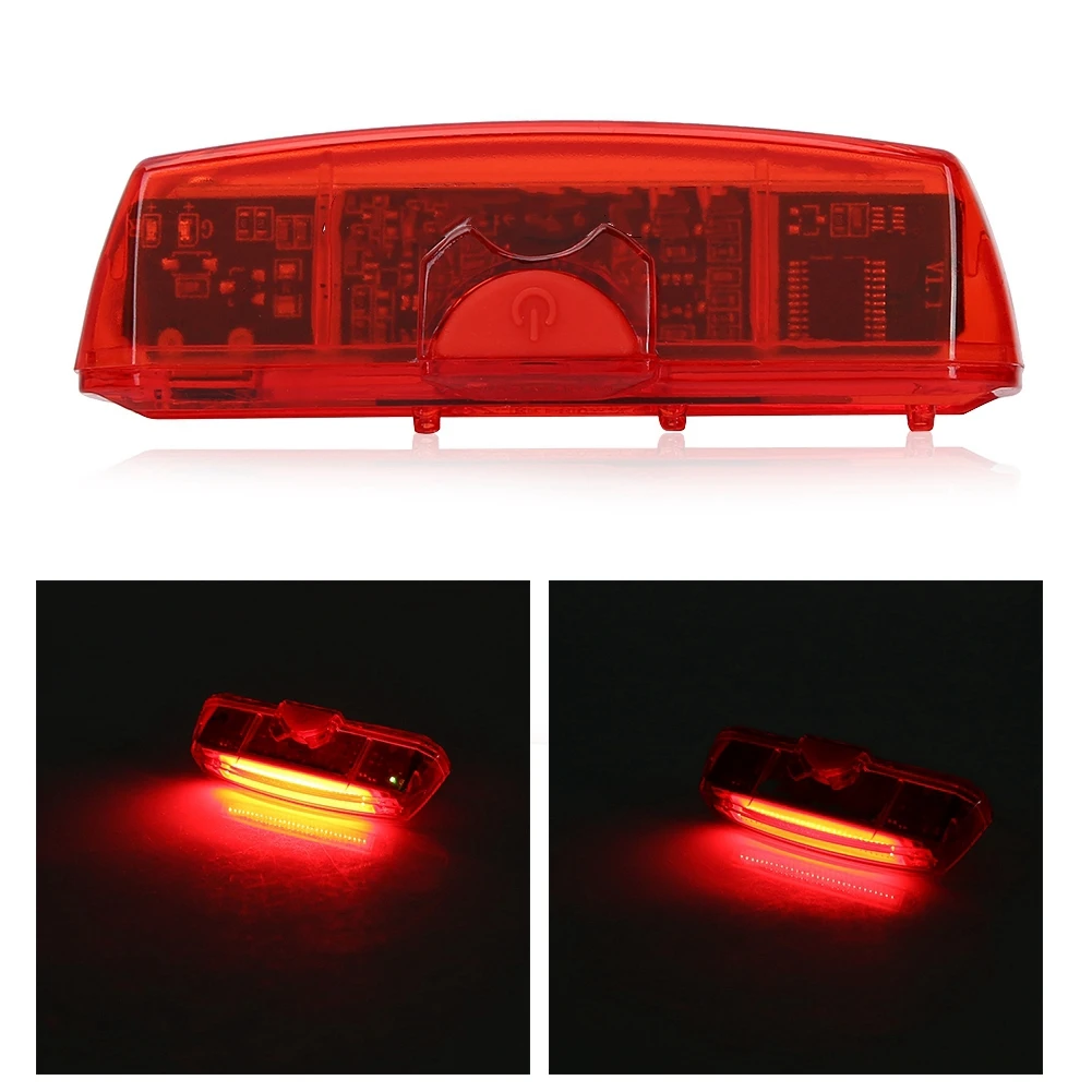 

Cycling Light Rechargeable Induction Brake Mountain Bike Tail Light Taillight Safety Warning Bicycle Rear Night Riding Light