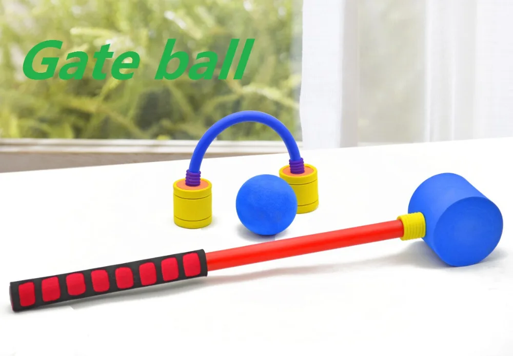 

High quality Childrens Gate Ball NBR Material Croquet Set Outdoor Garden Game Beach Fun kids's Toy Gift for chirldrens