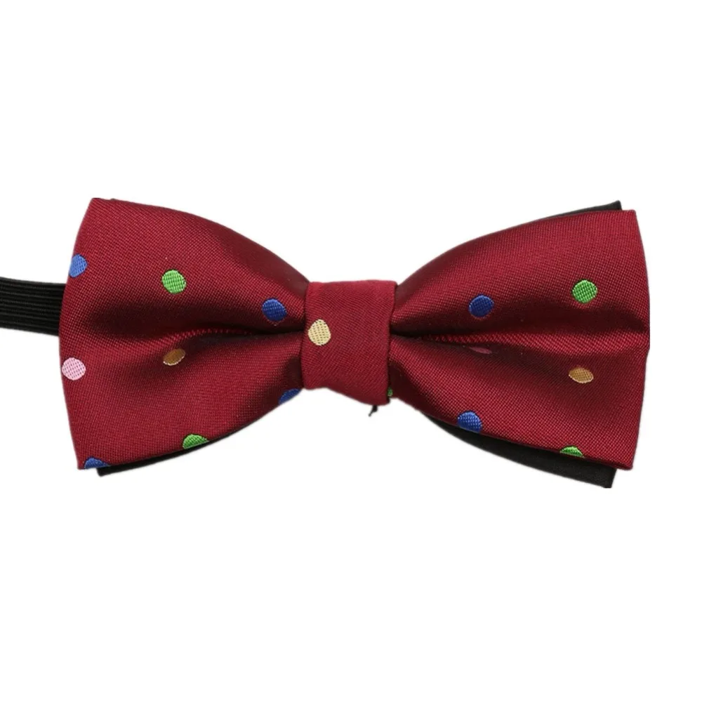 HOOYI Boys Bow Ties Stripe Kids Neckwear Dot Bowtie for Children Cartoon Party Gift Small size Tie