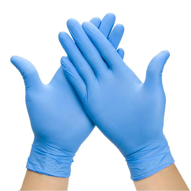

20pcs Disposable Latex Medical Gloves Universal Cleaning Work Finger Gloves Latex Protective Home Food for Safety Blue ST0202