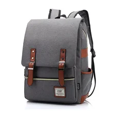 Vintage Frauen Canvas Täglich Rucksack Teenager Mädchen Jungen Mode Schultaschen Student Campus Mochila Einzigartige Männer Reisen Rucksack