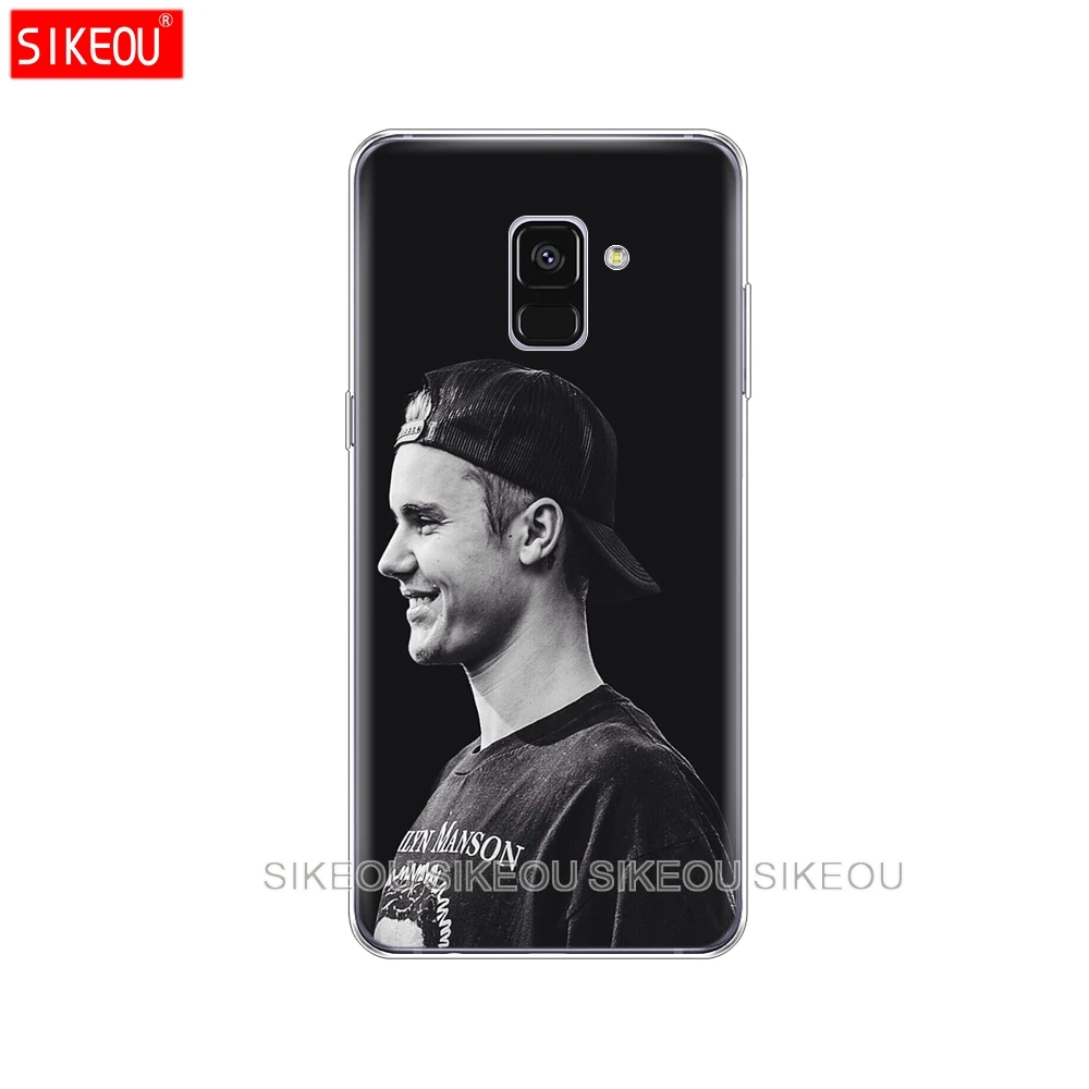 Silicone phone case cover for Samsung Galaxy A6 A8 2018 A3 A310 A5 A510 A7 2016 2017 Justin bieber music singer