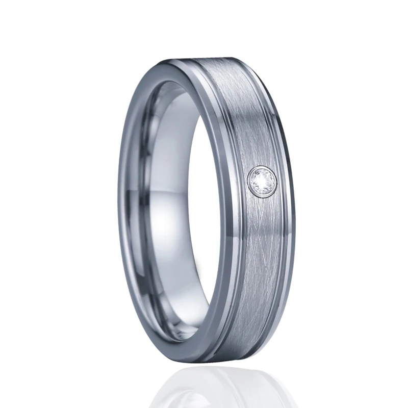 Вольфрамовое Кольцо Love Alliance, набор свадебных колец для мужчин и женщин, Ювелирное кольцо на палец, мужское кольцо, никогда не выцветает/не ржавеет - Цвет основного камня: PV1707 women