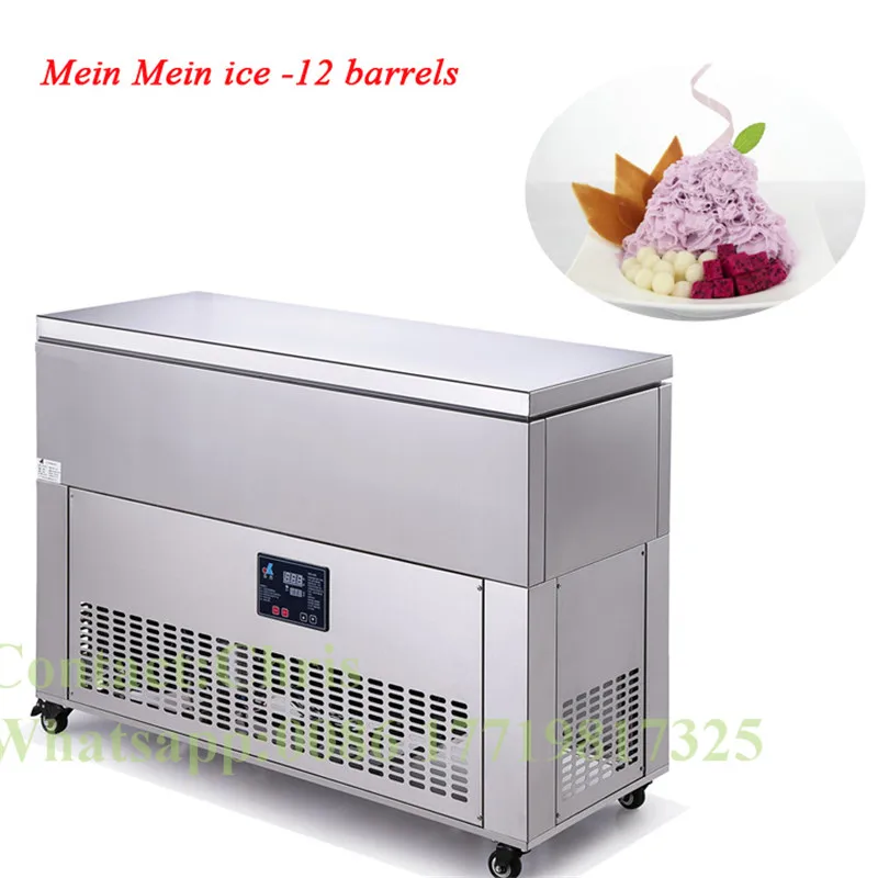 

12 barrels ice forming machine mein mein snow ice block making machine