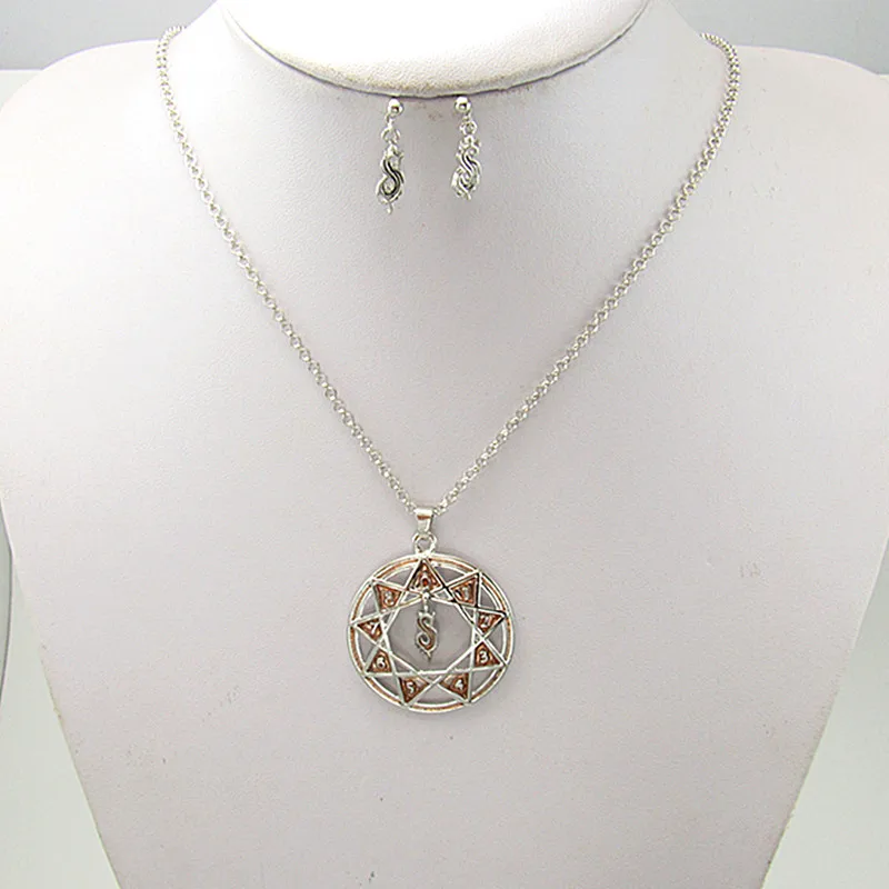 

Slipknot necklace for fans friends alloy long chain men Rock necklaces