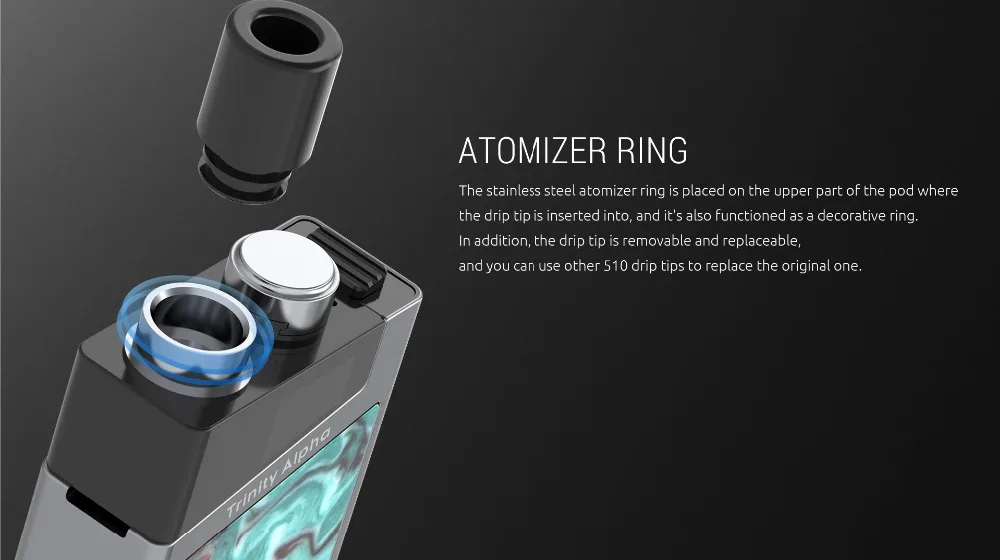 SMOK Trinity Alpha Pod Vape комплект 1000 мАч 2,8 мл Pod системный картридж Nord Mesh MTL катушка электронная сигарета испаритель