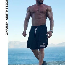 ОА Фитнес Мужская Новые короткие штаны мышцы Мужская Jogger Бодибилдинг тренировки свободные дышащие впитывающие пот шорты для мужчин