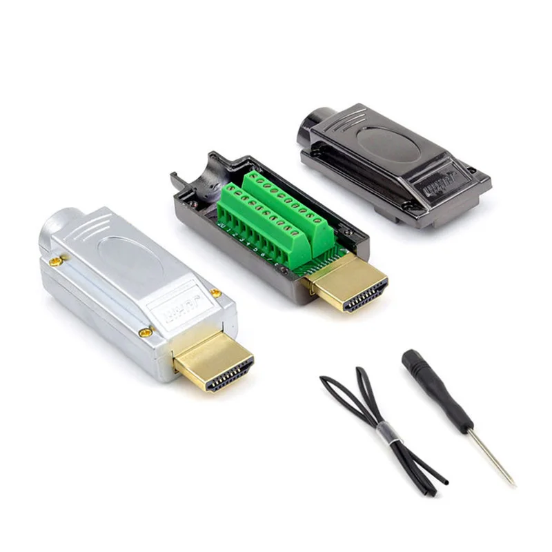 HD HDMI видео конвертер 2 0 Solderless разъем Мужской мини кабель адаптер для монитора и
