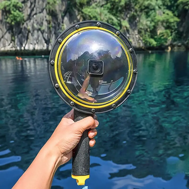 

1Set Underwater Diving Dome Port Lens Waterproof Case Protective Cover for Gopro Hero 7/6/5/4/3+ Gopro Hero For Action Cameras