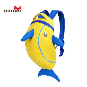 

Nohoo 3D Dolphin Cartoon Animal School Bags For Girls Boys Cool Children Backpack Kindergarten Shoulder Backpack Kids Baby Bags
