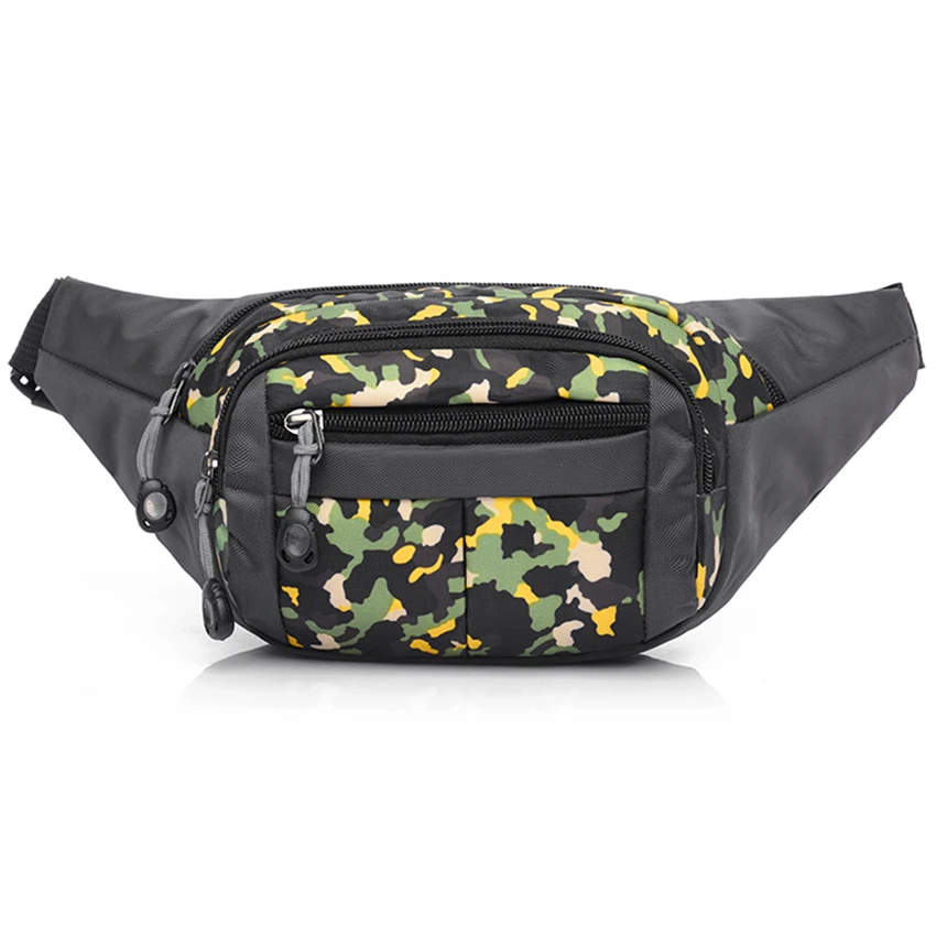 

5 Color Camouflage Waist Pack for Men Women Fanny Pack Bum Bag Travel Phone Money Bag Pouch Banana Bag Large Running Belt Bag