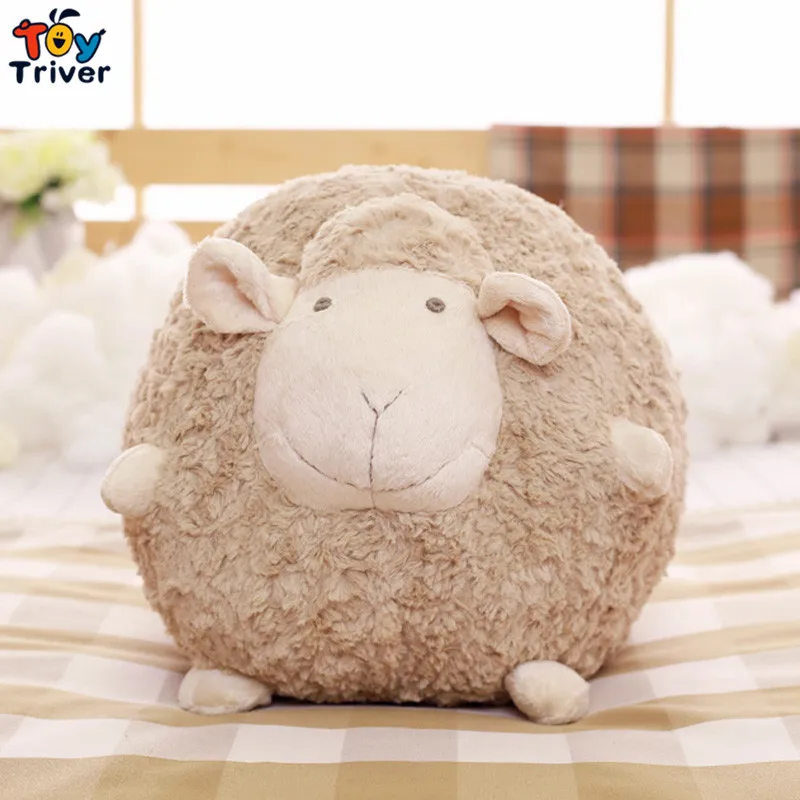 Cute Soft Plush Fat Sheep Ball Toy Stuffed Lamb Sleeping Sheep Doll Pillow Cushion Baby Kids ...