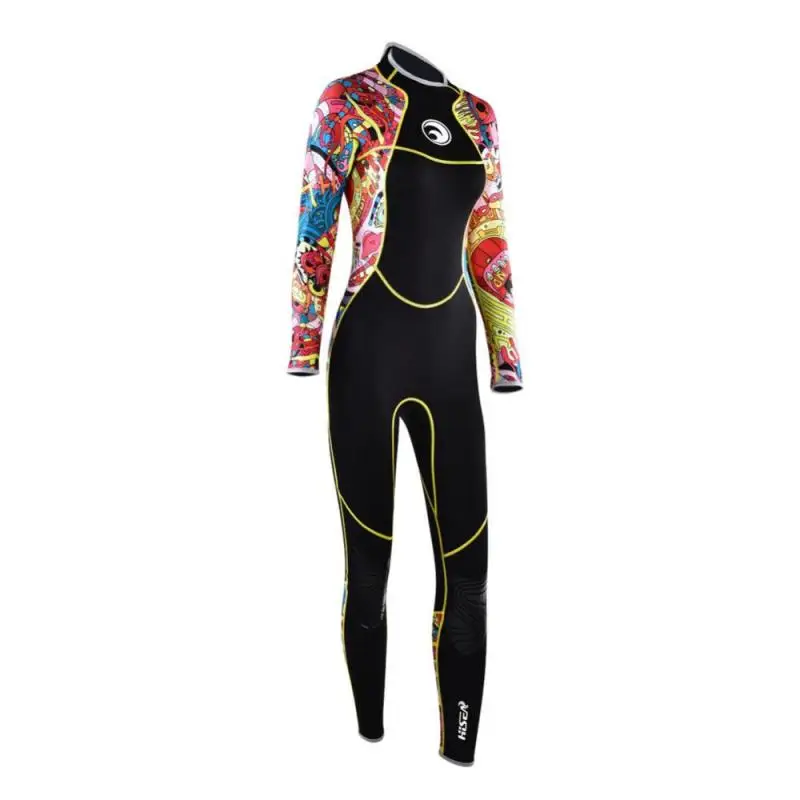 4Sizes Long Sleeve Scuba Diving Wetsuit Women 3mm Diving Suit Neoprene