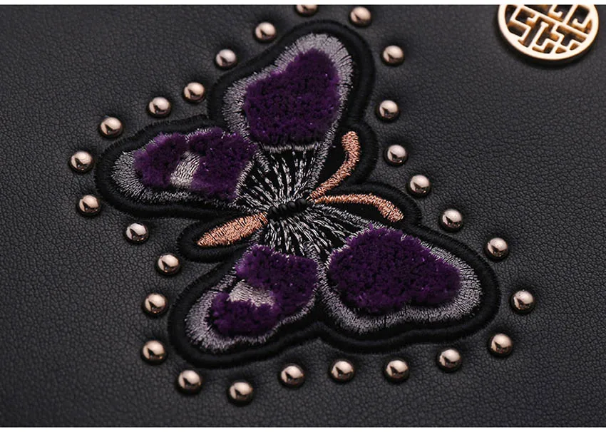 Pmsix 2019 Новая женская кожаная сумка Брендовые женские кожаные сумки модные заклепки вышивка роскошные большие емкости кожаные сумки на