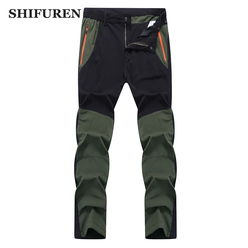 Shifuren verano delgada pantalones de senderismo de los hombres respirables al aire libre camping trekking pantalones rápido seco impermeable escalada caza Pantalones Shifuren verano delgada pantalones de senderismo de los hombres respirables al aire libre camping trekking pantalones rápido seco impermeable escalada caza Pantalones