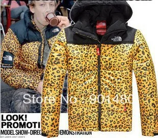 north face x supreme leopard