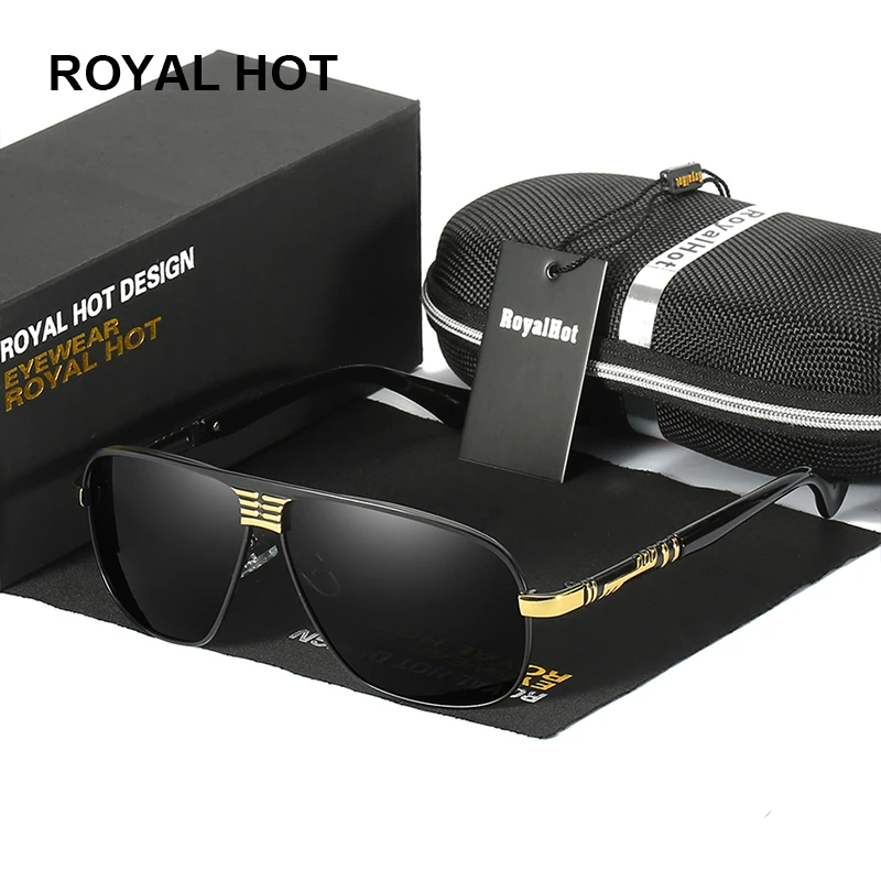 

Royal hot luxury vintage frog Polarized uv400 sunglasses alloy meatl glasses eyewear