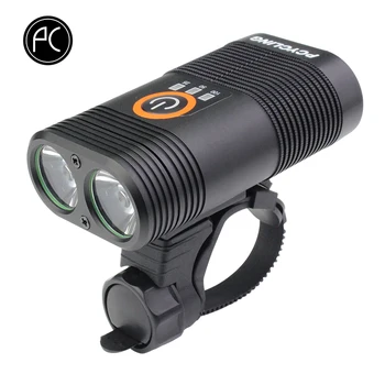 

PCycling Bicycle Front Light USB Charge Aluminum Alloy 360 Degree Rotation Double XPE LED IPX6 Waterproof 800 Lumen Highlight