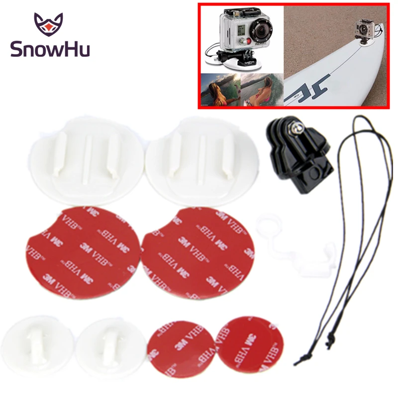 SnowHu GoPro Tether Kit Surfboard Set Snowboarding Mount Go Pro Surf