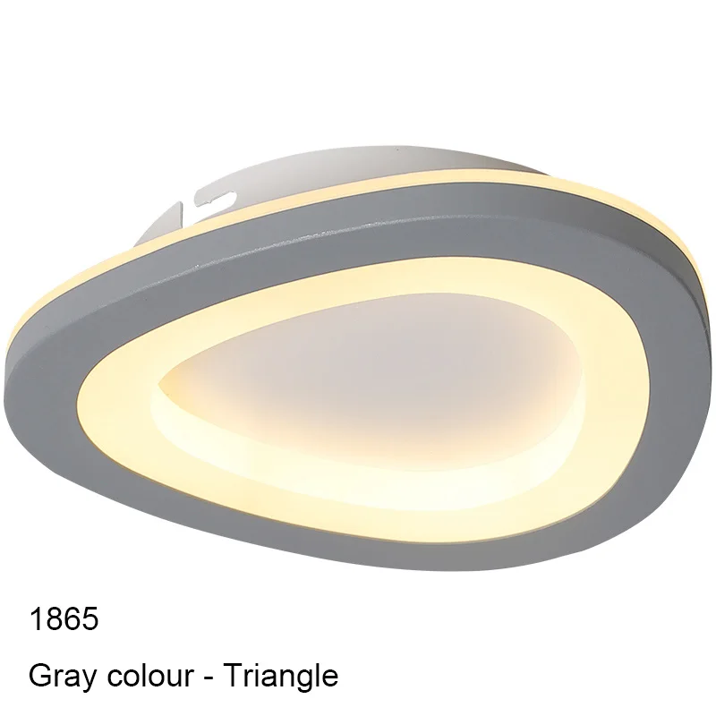 Dragonscence современный светодиодный потолочный светильник различных форм из оргстекла, светодиодная лампа для коридора, балкона, офиса, прохода, комнаты - Цвет корпуса: 1865 gray