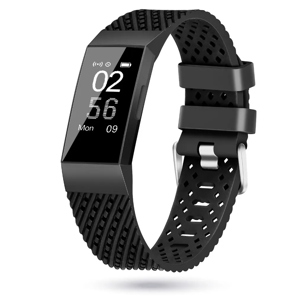 Силиконовый ремешок для Fitbit Charge 3 умный мягкий браслет часов сменный мужчин и