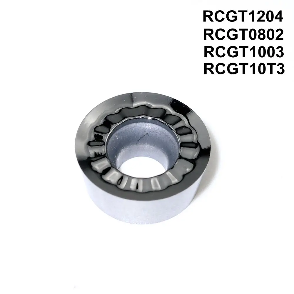 

10PCS CNC Lathe Tools Indexable End Milling Carbide Insert Aluminum Cutting Blade RCGT1204 RCGT1003 RCGT10T3 RCGT0802