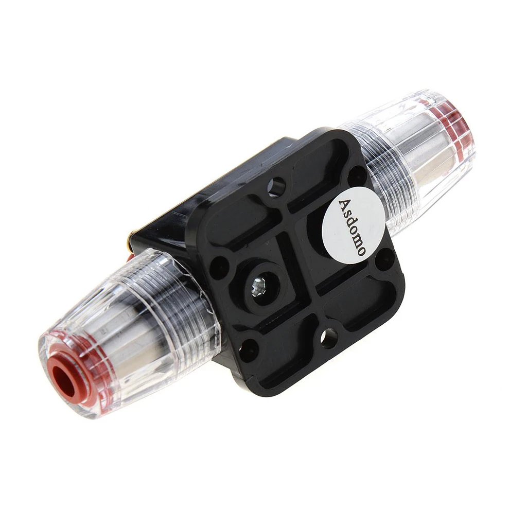 2 Pieces 20A 12V DC Solar System Waterproof Circuit Breaker Fuse Holder Automatic Self Reset Switch Overload Protection