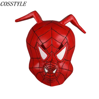 

Spider-Man: Into the Spider-Verse Cosplay Spider Ham Peter Porker Latex Mask for Adult Halloween Party Prop Red Pig Mask Cosplay