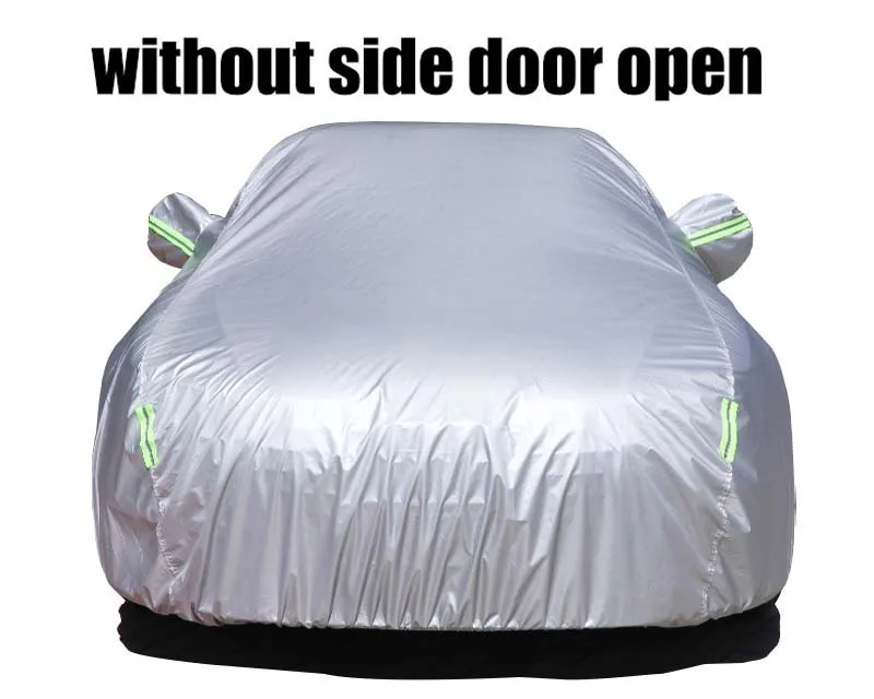 Waterproof Car Covers Car Cover Sun Protection For Mazda 2 3 5 6 CX-3 CX3 CX-5 CX5 CX-7 CX7 Side Door Open Auto Cover Car - Название цвета: silver