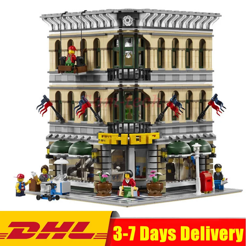

Compatible Legoingly 10211 City Street Grand Emporium Model Building Kits Blocks Assembling Bricks Educational Toys Gifts