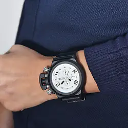 Кварцевые часы мужские часы лучший бренд класса люкс мужская Мода кремнезема Спорт Дата кварцевые часы водонепроница montre homme