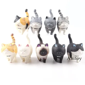

Anime Cat Figure Cats Neko Kawaii Figure Action PVC Lovely Animal Toys for Children 9pcs/set