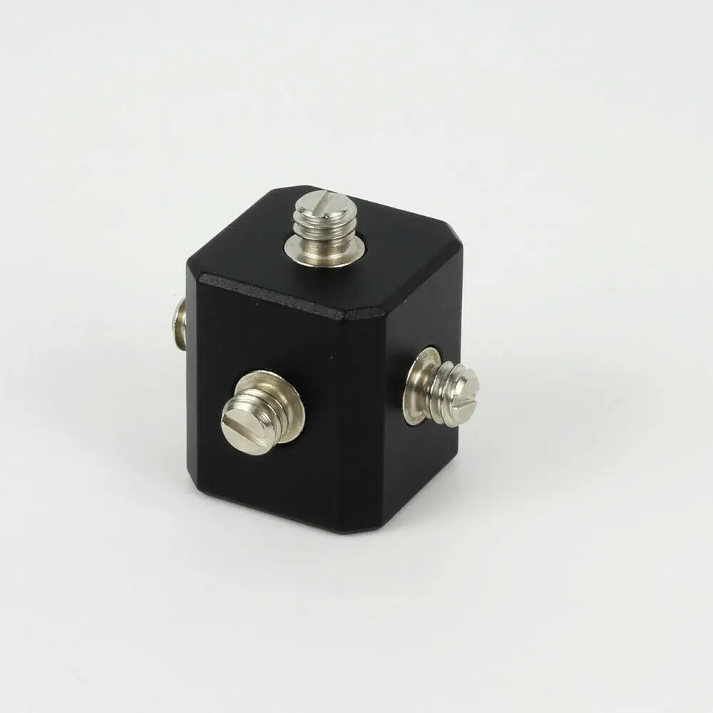 

1/4" Bracket Cubic Mount Cube fr Tripod Camera Rig Cage LED Light Bouncer DIY