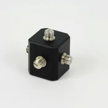 

1/4" Bracket Cubic Mount Cube fr Tripod Camera Rig Cage LED Light Bouncer DIY