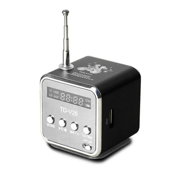 

Portable Speakers with FM Mini Multi-function Radio USB Notebook Speakers for TV Phone Support SD/TF Card Mp3 Music Player