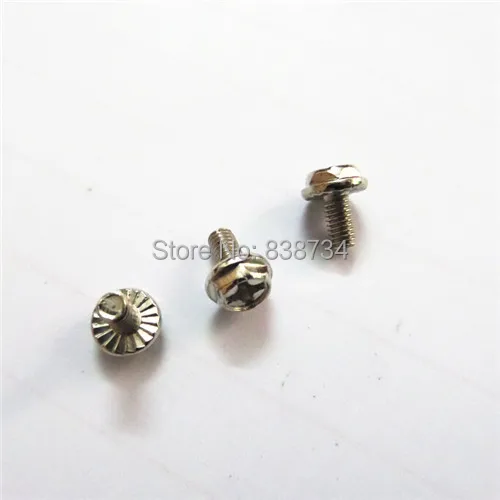 

500pcs m3*5 steel with nickel coated Computer PC Case Hard Drive Motherboard Mounting Screws