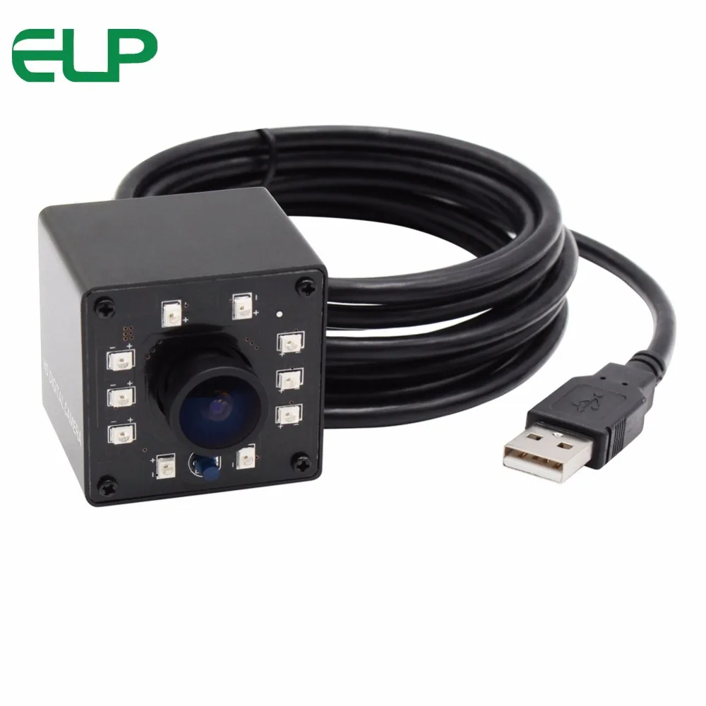 ELP wide angle IR USB Camera 640*480 10pcs IR LEDS and IR CUT OV7725