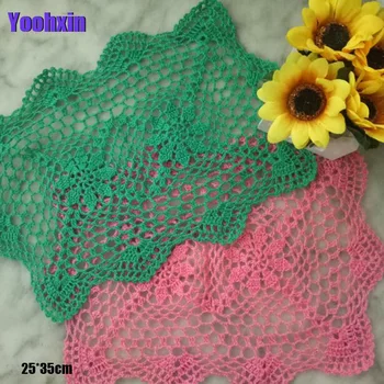 

NEW Handmade cotton placemat cup drink coaster mug kitchen wedding table place mat cloth lace Crochet tea coffee doily dish pad