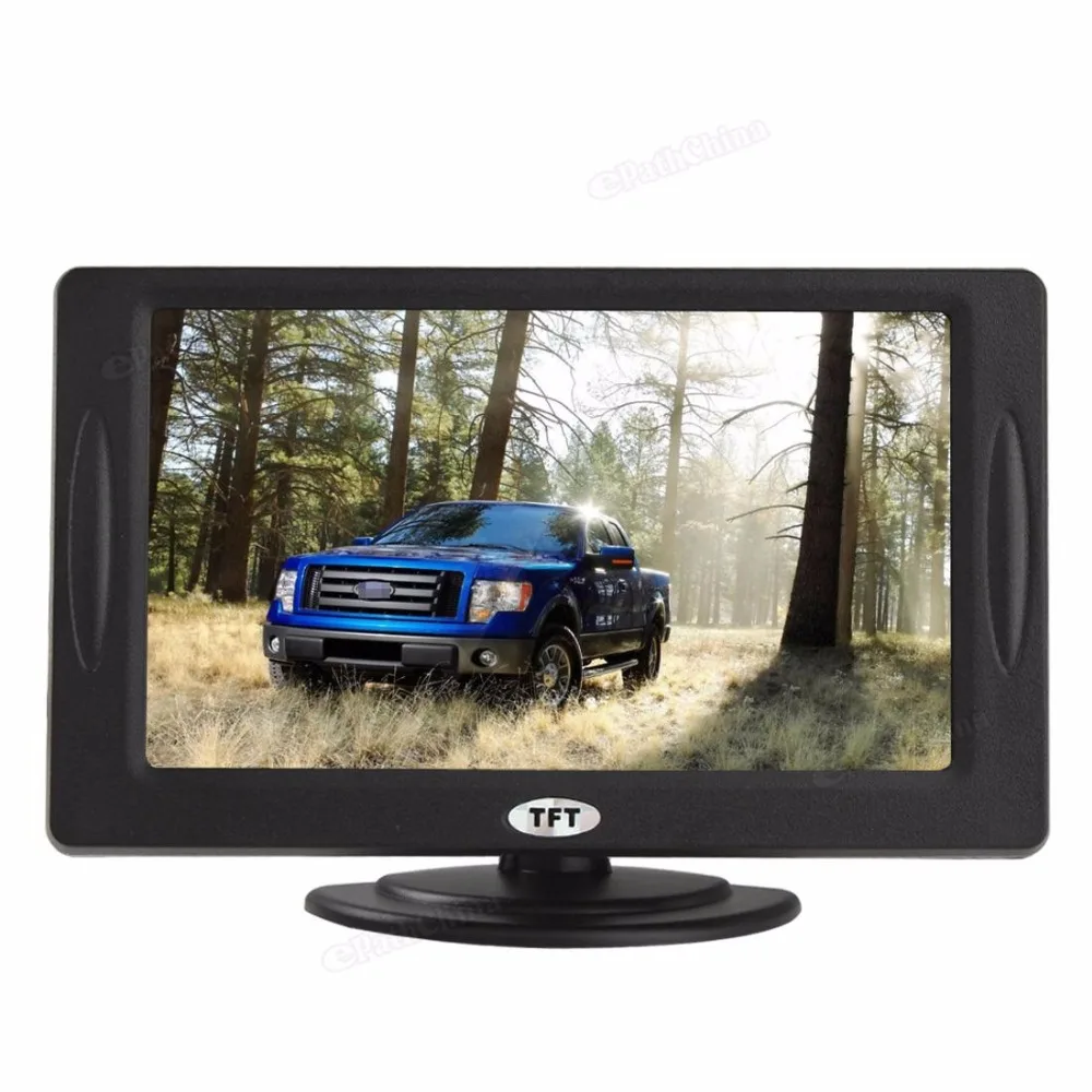 Новый цветной TFT LCD Мини монитор заднего вида 4 3 дюйма для парковки автомобиля DVD VCD