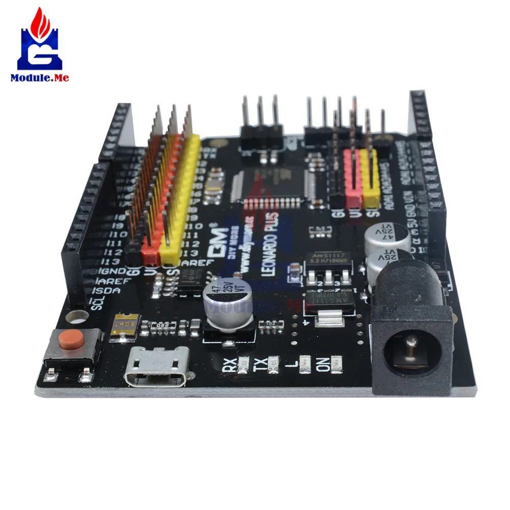 Leonardo R3 Plus mcroконтроллер макетная плата ввода/вывода Щит Модуль ATmega32U4 Pro Micro 5 в SPI IIC для Arduino Micro USB кабель