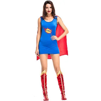 

Adult Woman Super Hero Ka Pow! Heroine Halloween Cosplay Costume