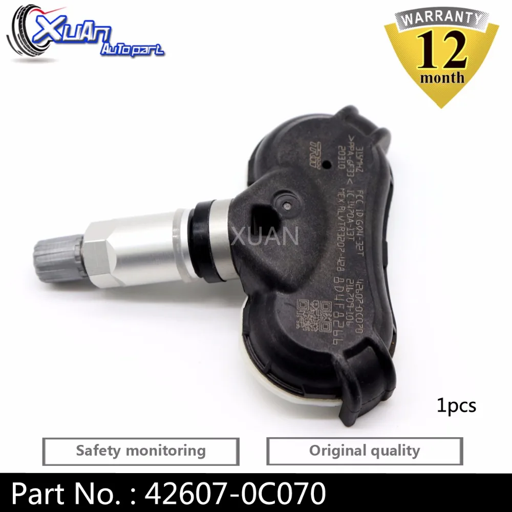 

XUAN 1 PCS Tire Pressure Monitor Sensor TPMS 42607-0C070 For 2008-2013 Toyota Sequoia Tundra Sienna Acura TL ZDX 315MHZ